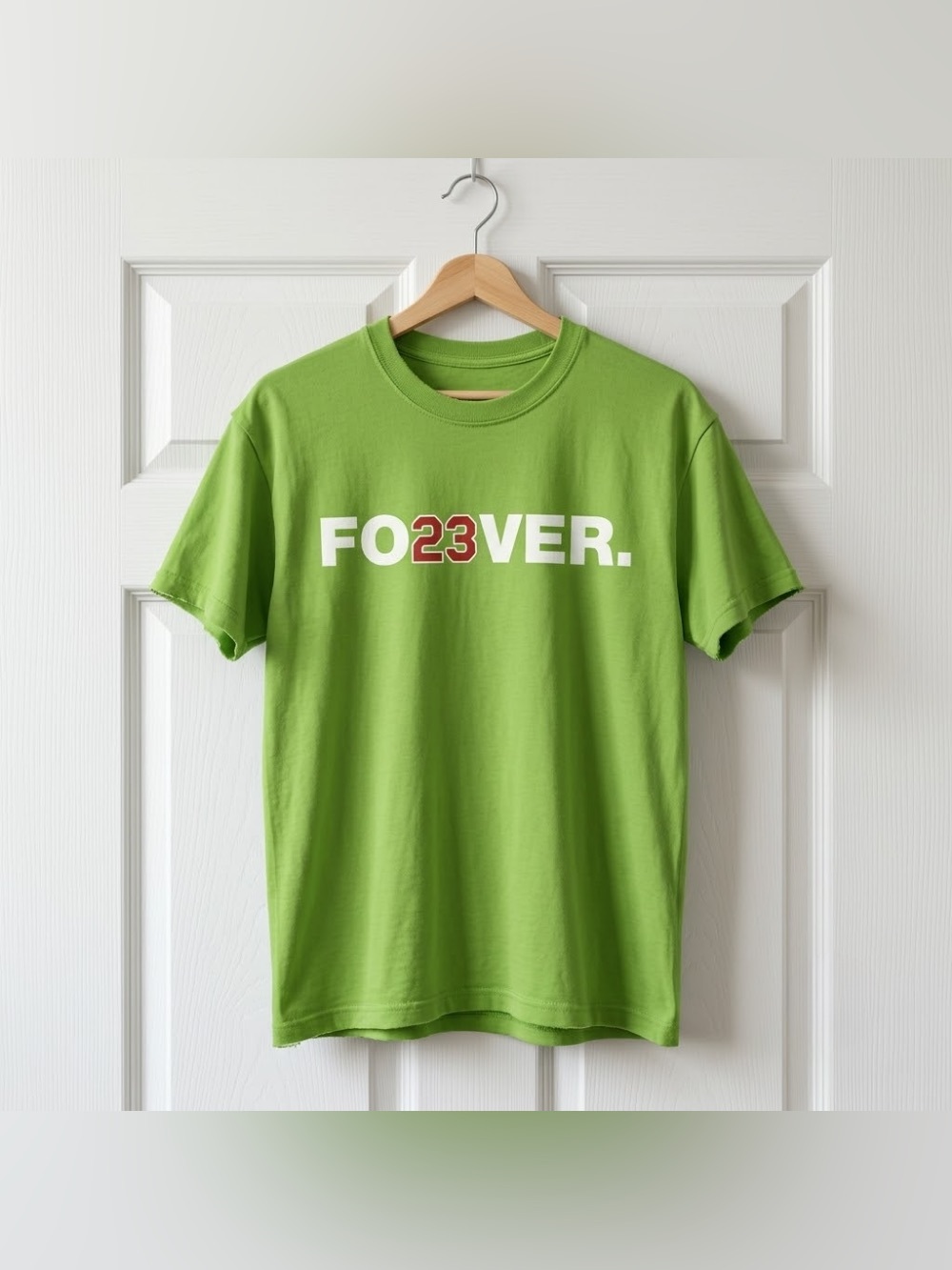 FO23VER In Our Hearts Kiwi Green Graphic Tee, Sports Tee, Loving Memory T-Shirt